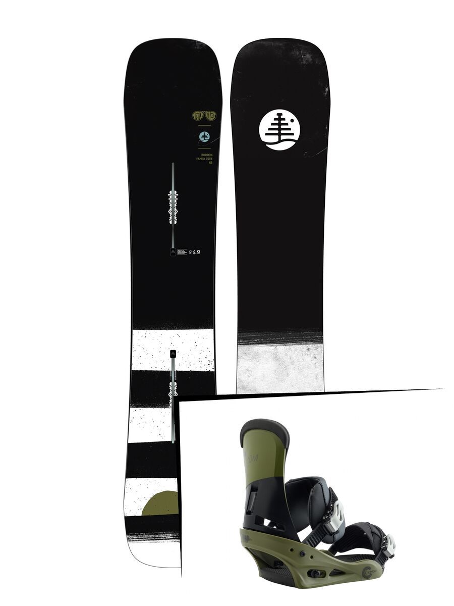 Set: Burton Family Tree Trick Pilot 2019 + Burton Custom true grit - Bild 1