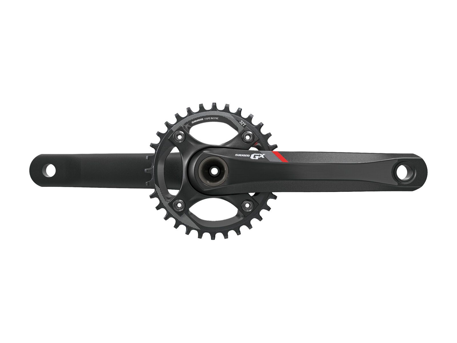 SRAM GX-1400 1x Kurbel - GXP, 32 Z, schwarz-rot - Bild 1