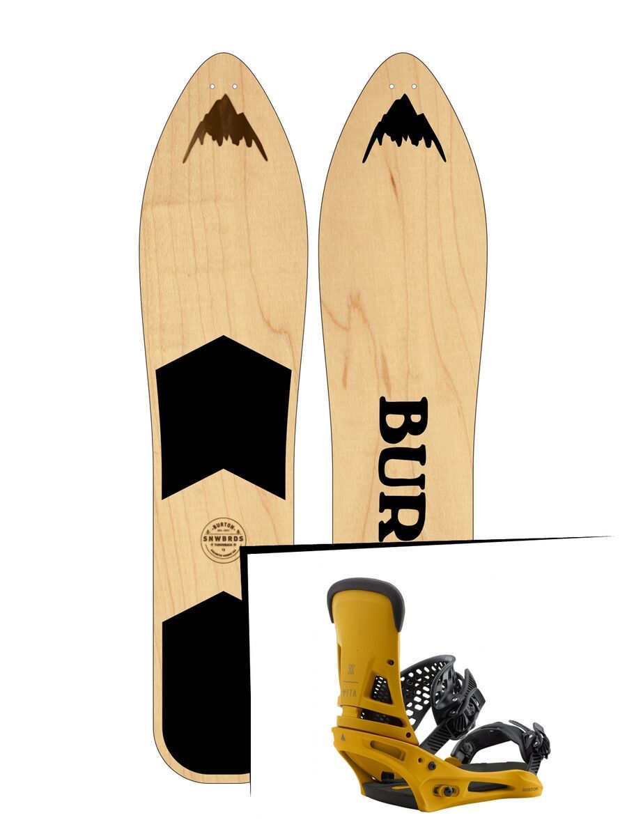 Set: Burton The Throwback 2019 + Burton Malavita colonel mustard - Bild 1