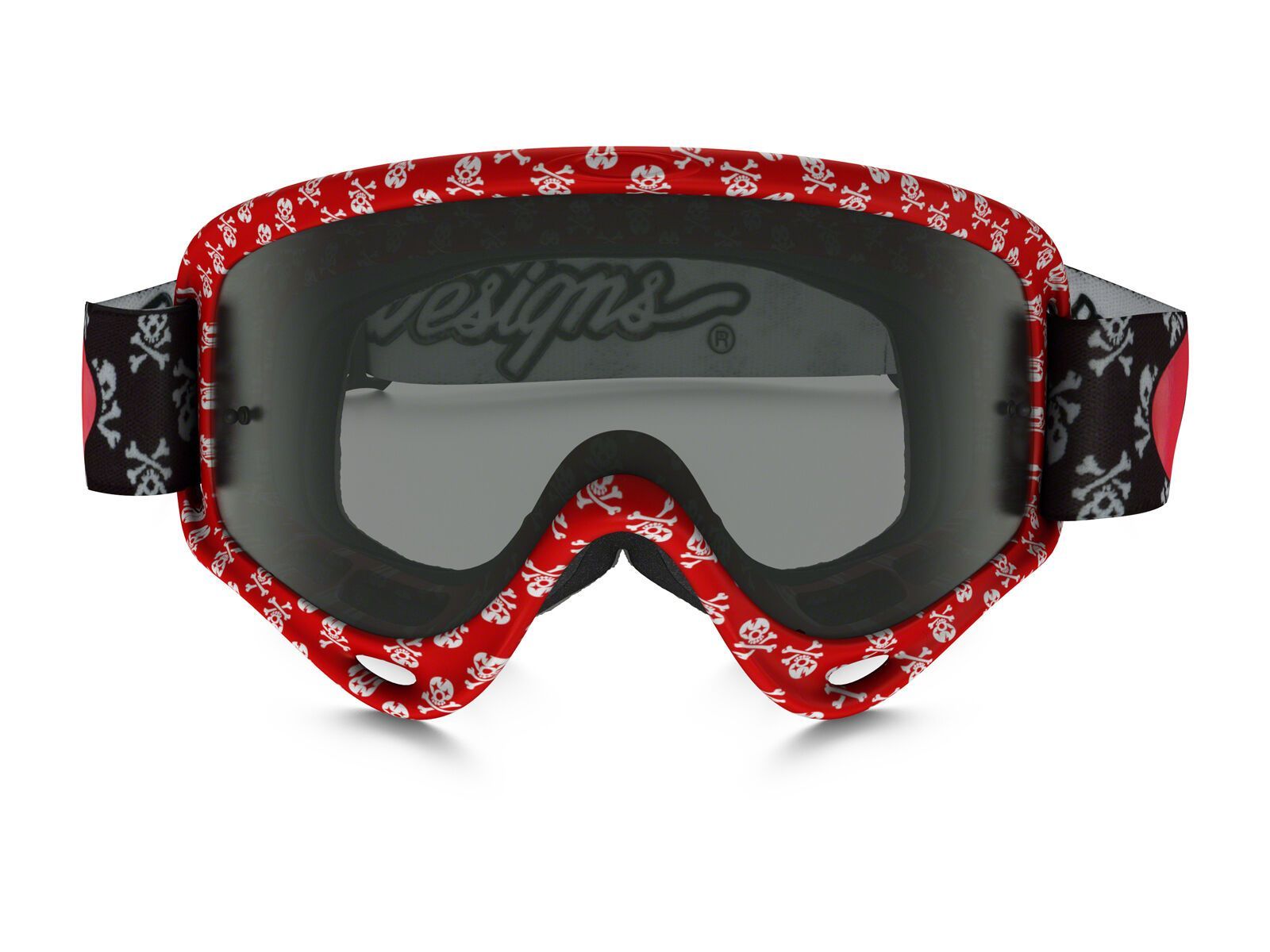Oakley XS O Frame MX, skullbone red/Lens: dark grey - Bild 2