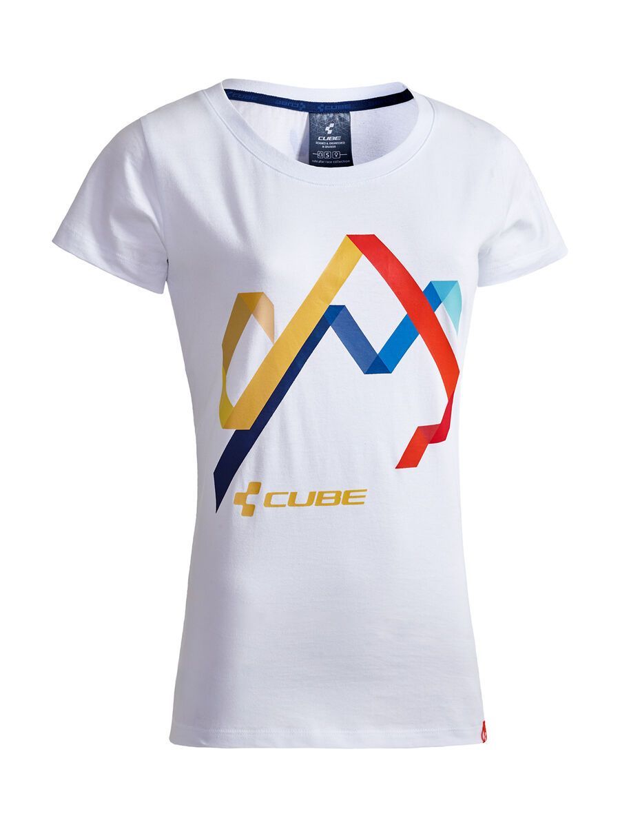 Cube WLS T-Shirt Hills, white - Bild 1