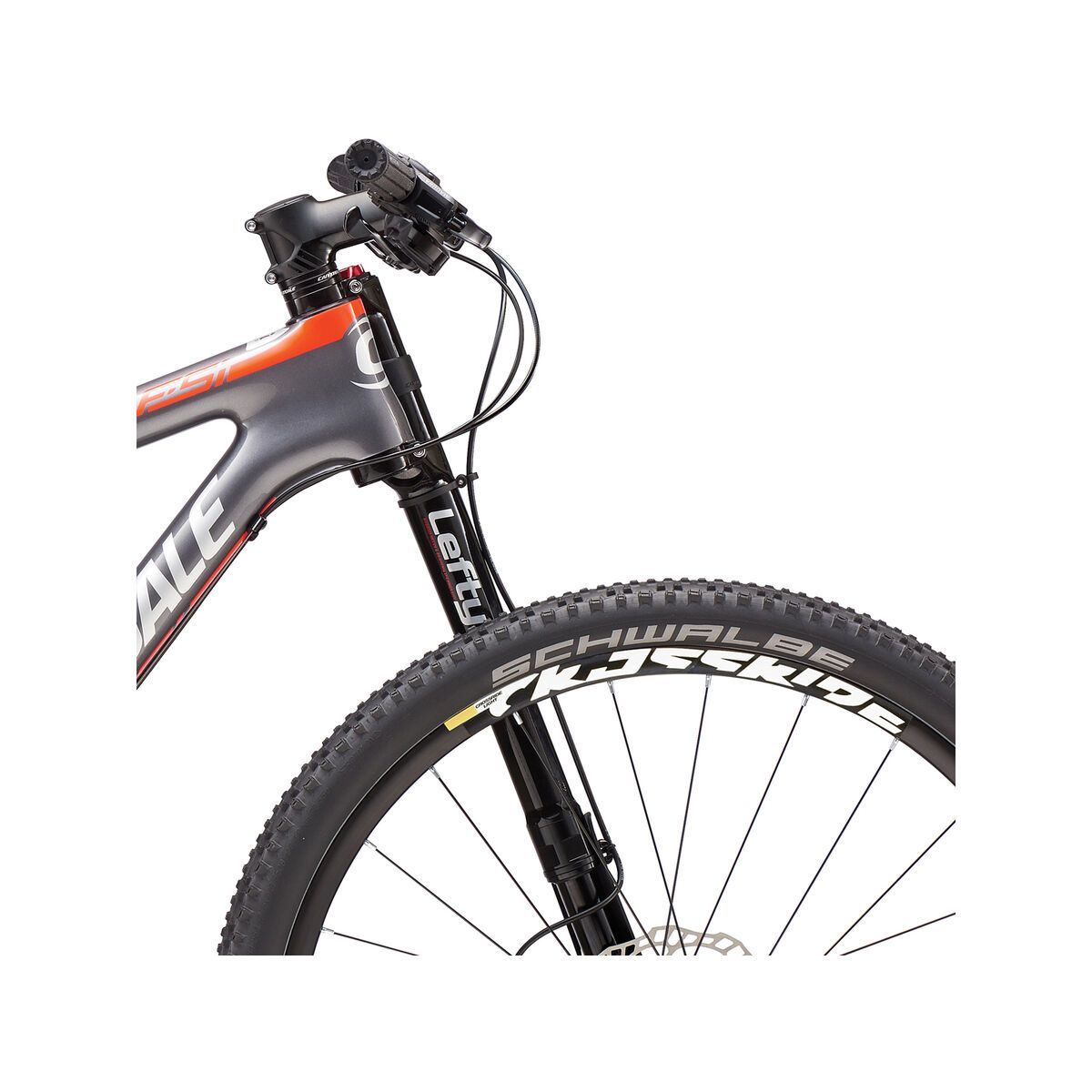Cannondale F-SI Carbon 3 27.5, charcoal grey w/ fine silver and acid red, gloss - Bild 5