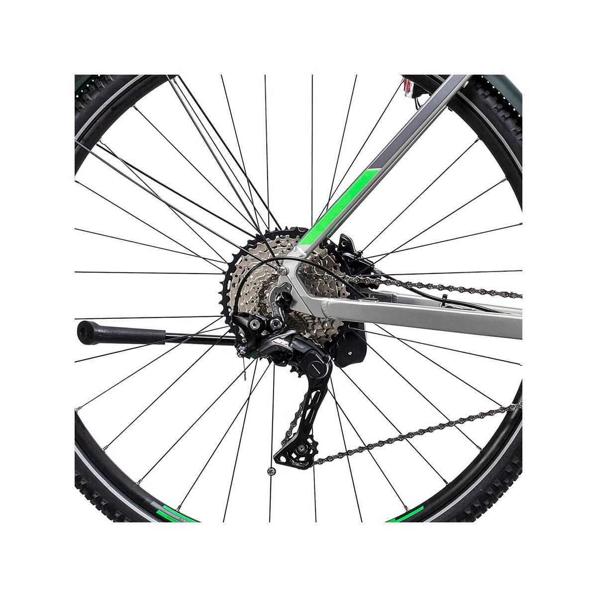 Cube Cross Hybrid Race Allroad 500, silver´n´green - Bild 4