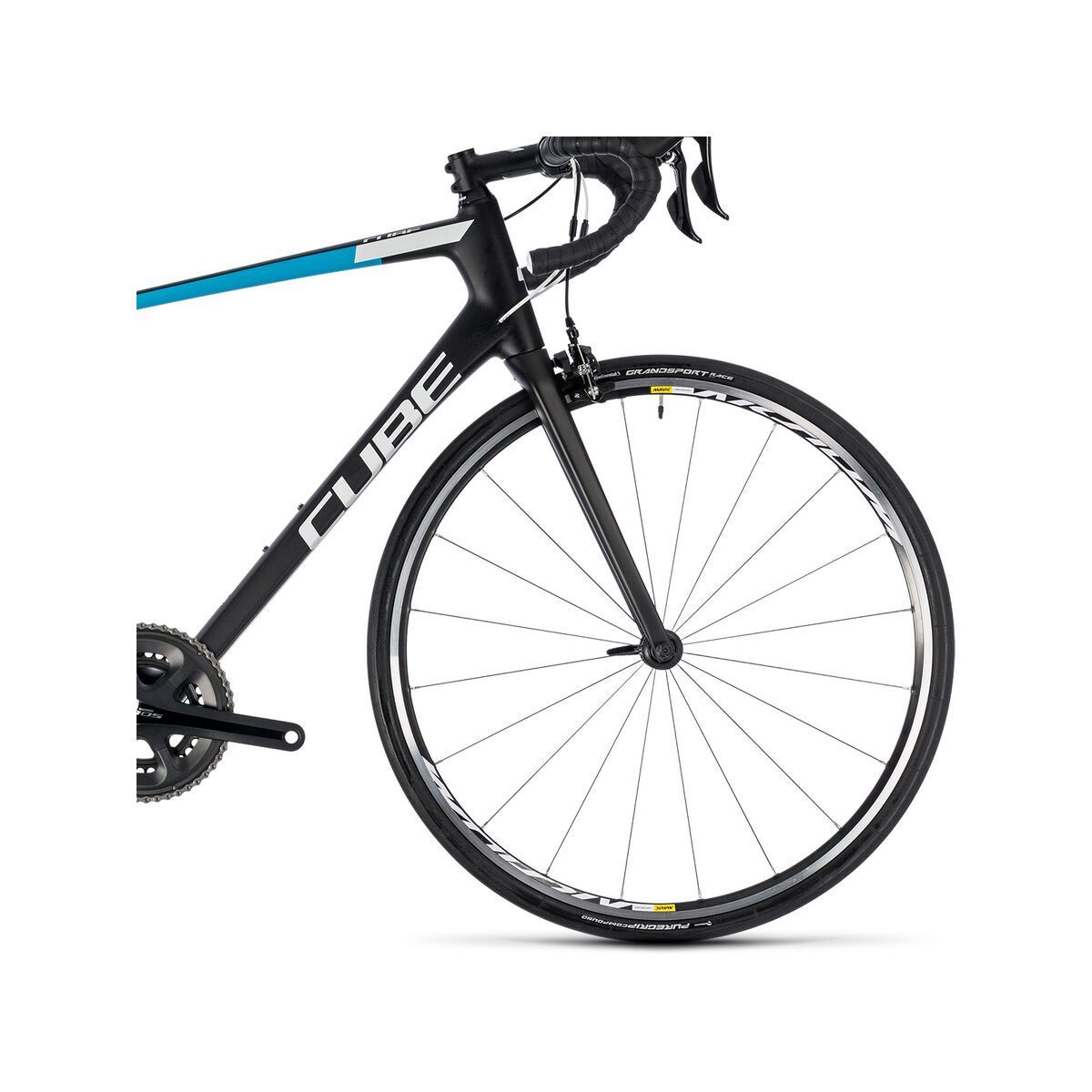 Cube Attain GTC Pro, carbon´n´blue - Bild 3