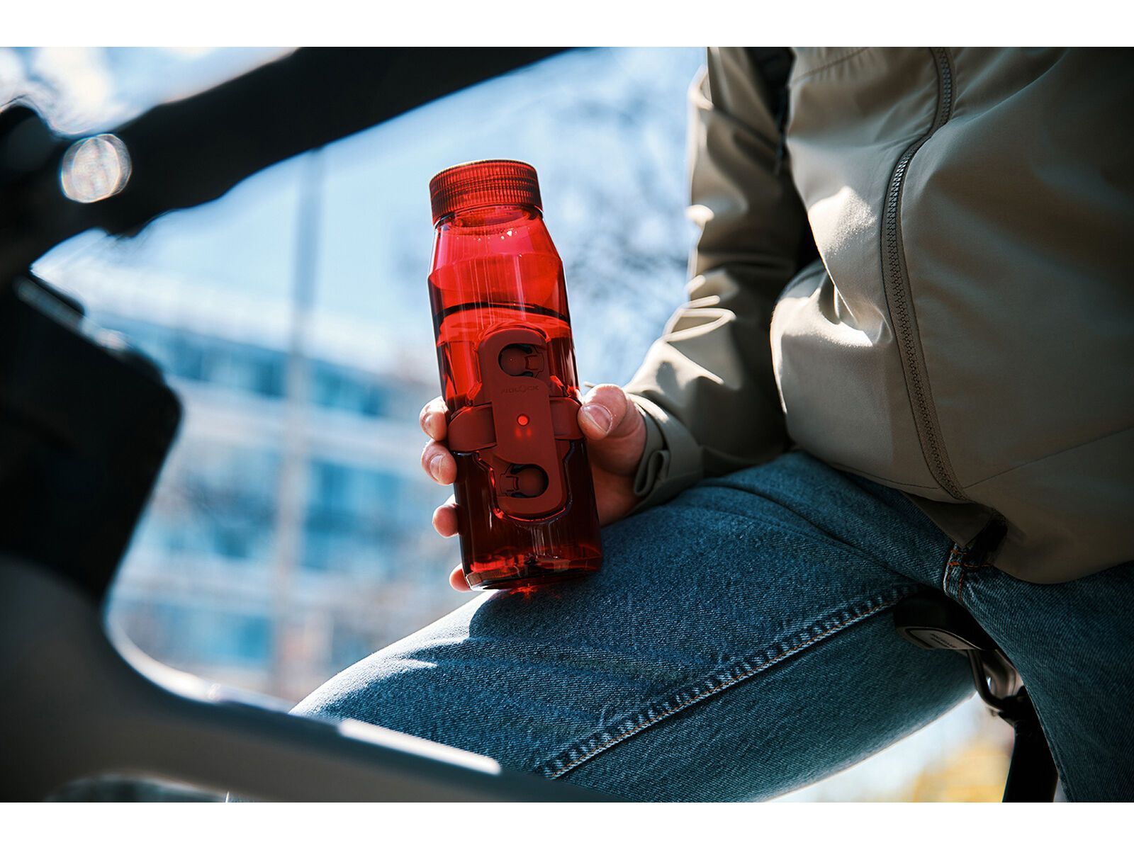 Fidlock Twist Bottle 700 Life + Bike Base, trans. dark red - Bild 20