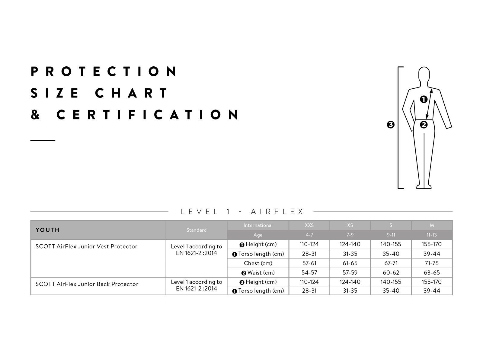Scott AirFlex Junoir Vest Protector, high viz green - Bild 3