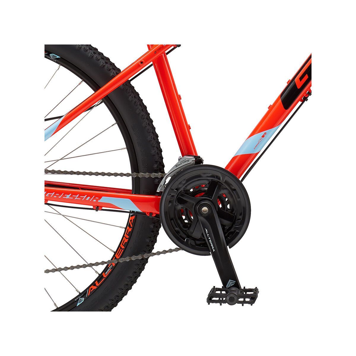 GT Aggressor Expert, gloss neon red w/ sky blue & black - Bild 4