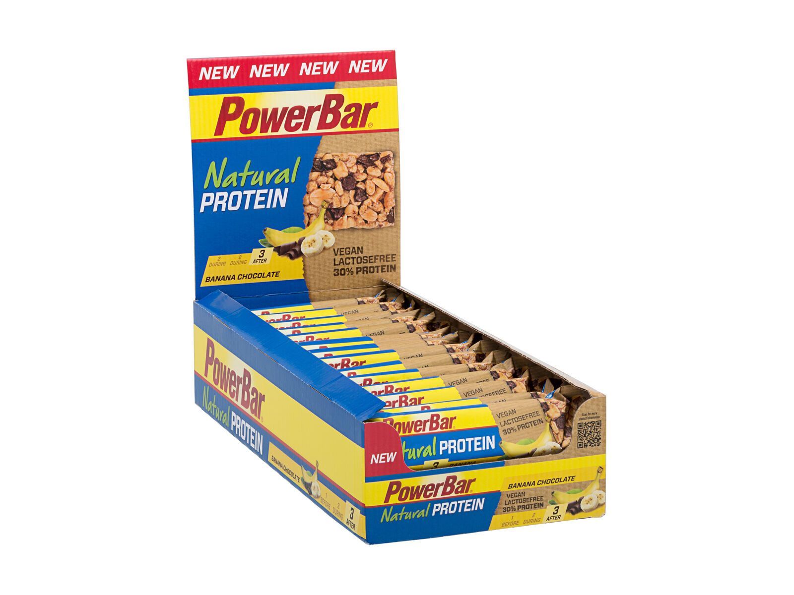 PowerBar Natural Protein (Vegan) - Banana Chocolate (Box) - Bild 1