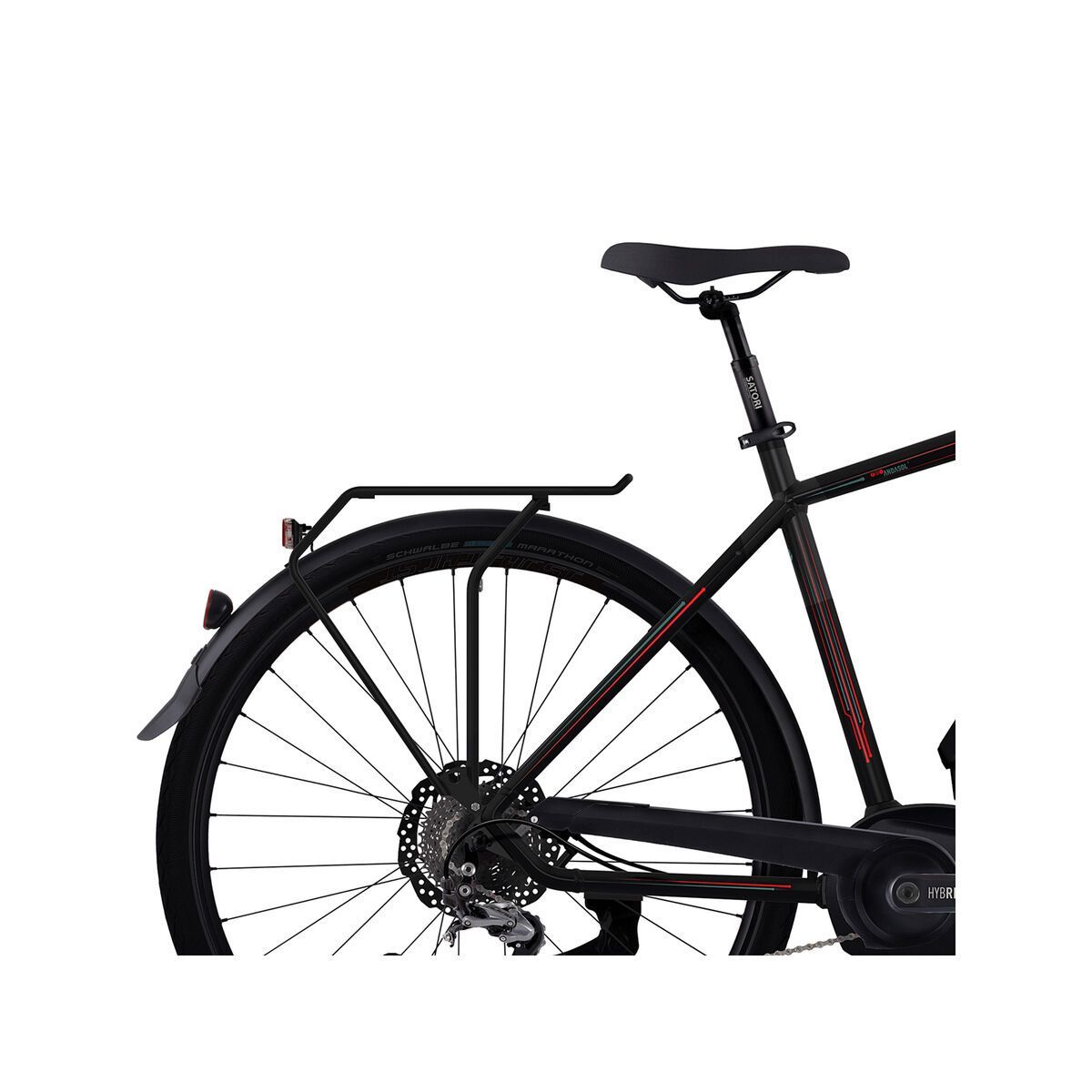 Ghost Hybride Andasol Trekking 5 400, night black/jade blue/neon red - Bild 5