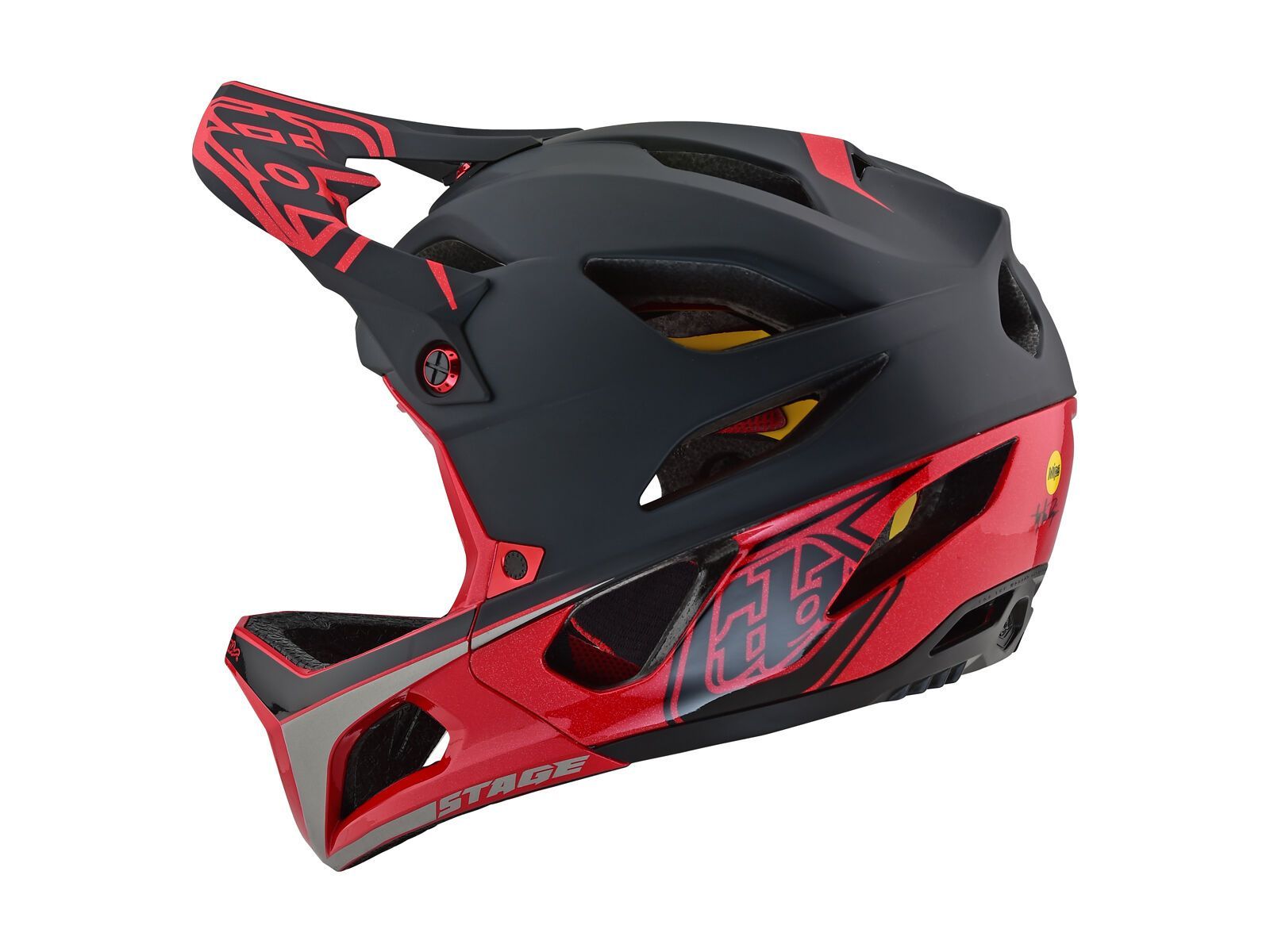 TroyLee Designs Stage Race Helmet MIPS, black/red - Bild 2