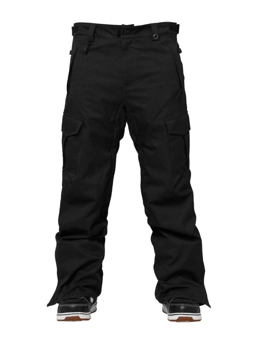686 Authentic Infinity Cargo Insulated Pant, Black Herringbone Denim - Bild 1