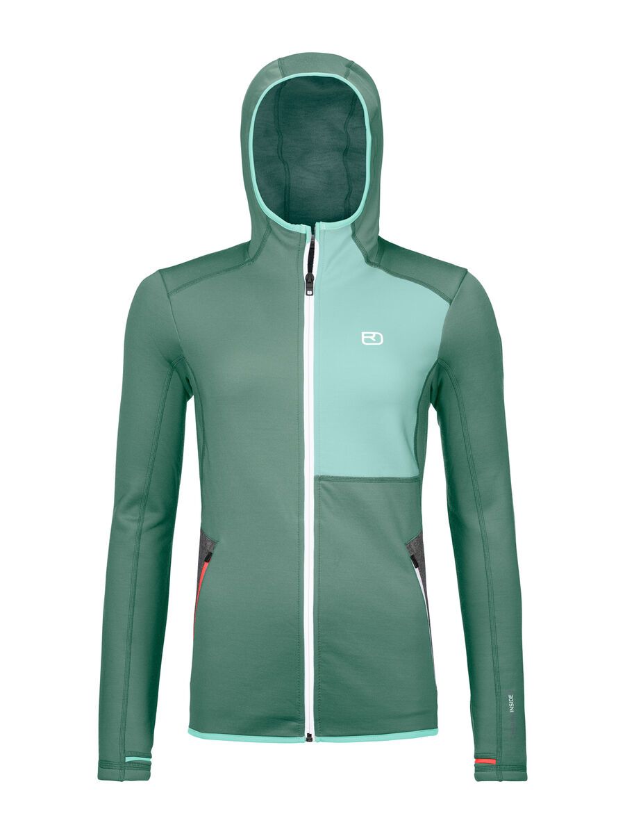 Ortovox Merino Fleece Hoody W, arctic grey - Bild 1