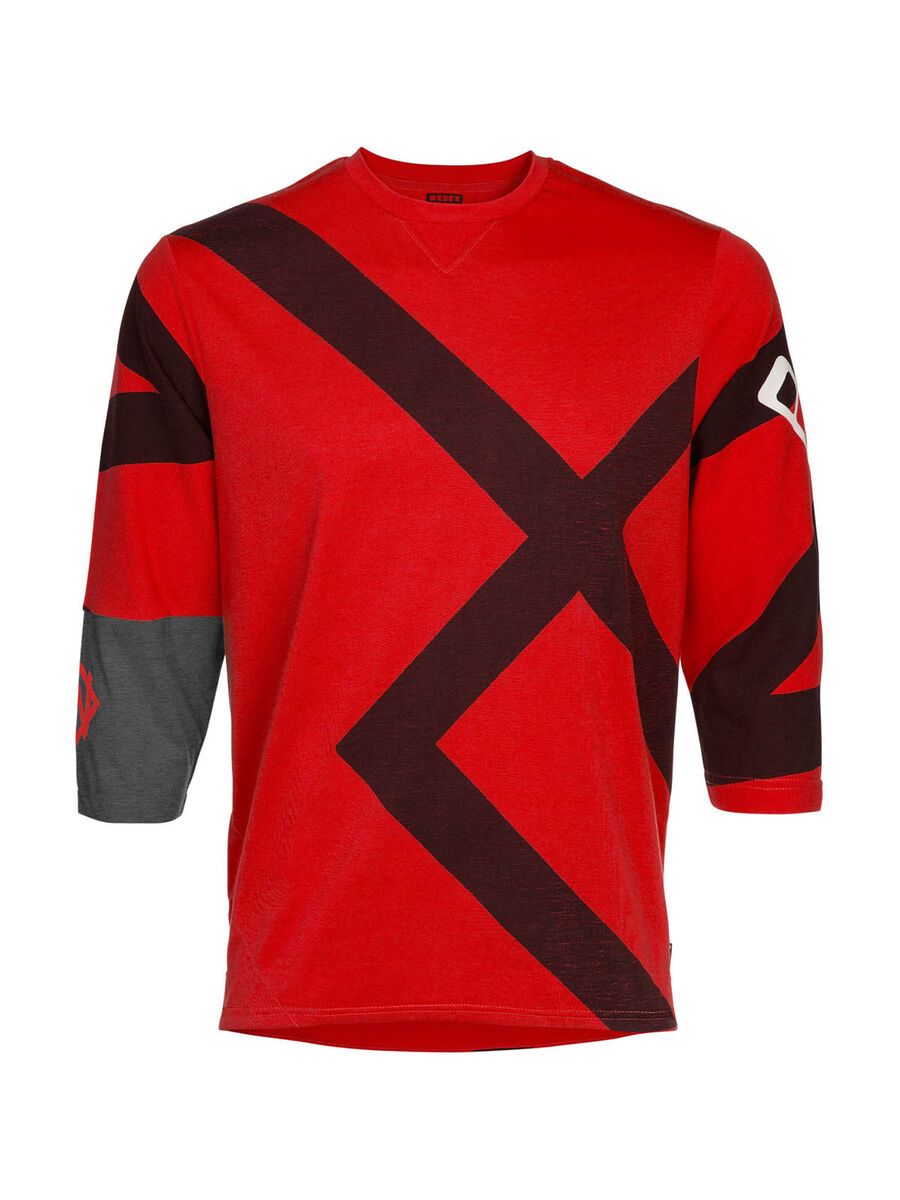 ION Bike Tee LS 3/4 Helium, tango red - Bild 1