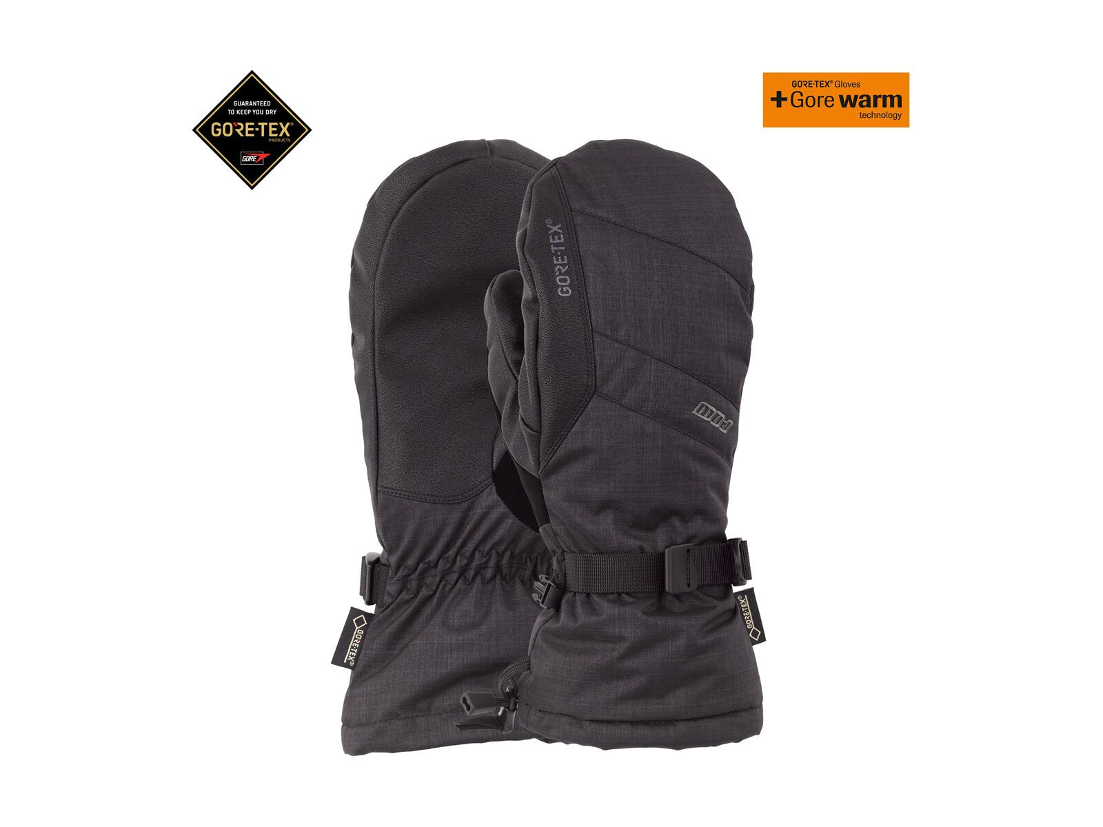 POW Gloves Warner Gore-Tex Long Mitt, black - Bild 2