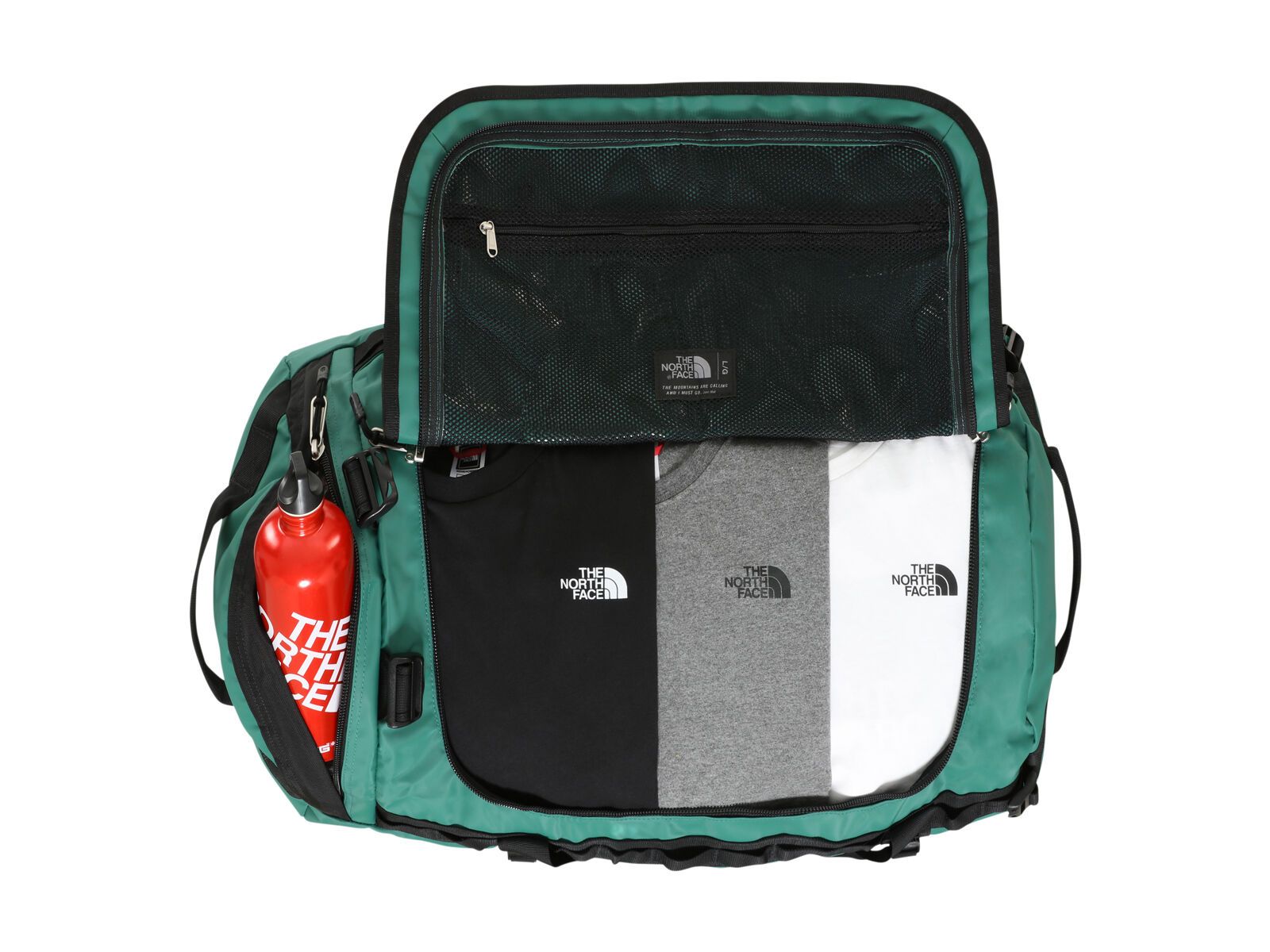 The North Face Base Camp Duffel - Large, evergreen/tnf black - Bild 3
