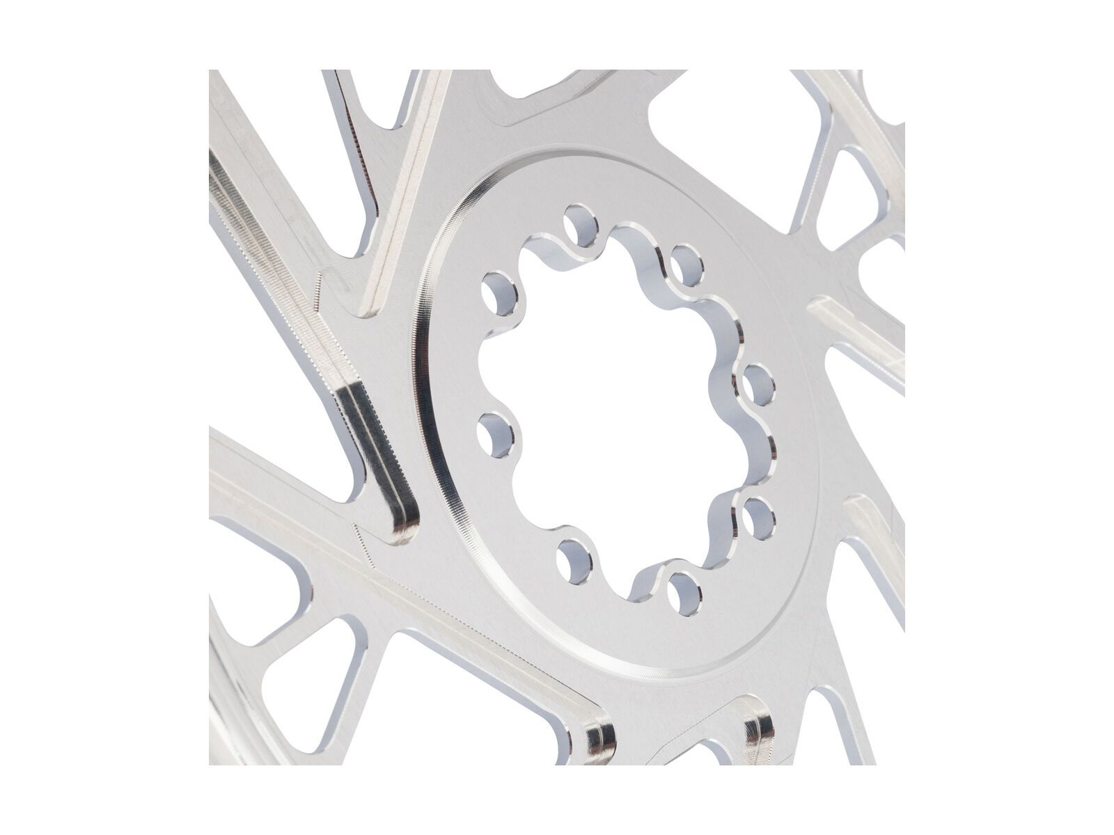 Burgtec 3 mm Offset Thick Thin Chainring SRAM 8-Bolt, rhodium silver - Bild 10