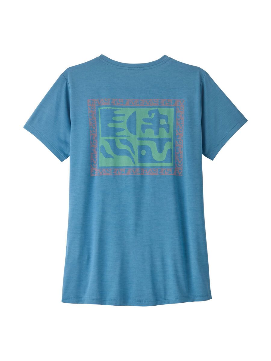 Patagonia Women's Capilene Cool Daily Shirt - Mother Rays, shore blue/light shore blue x-dye - Bild 2