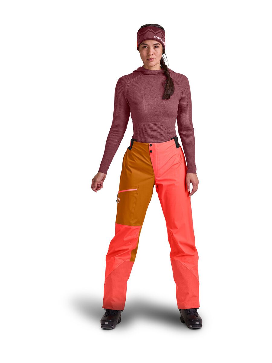 Ortovox 3L Ortler Pants W, coral - Bild 5
