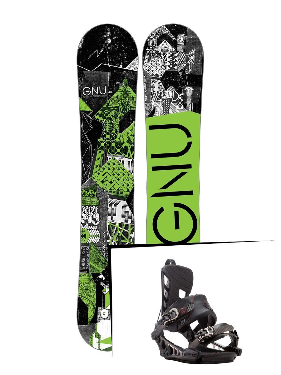 Set: Gnu Carbon Credit 2017 + K2 Cinch CTS (1728762S) - Bild 1