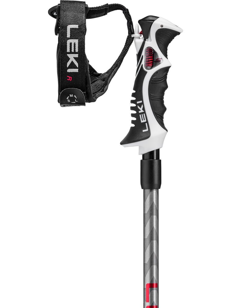 Leki Hot Shot S, anodized black/eloxal grau/bright red - Bild 2