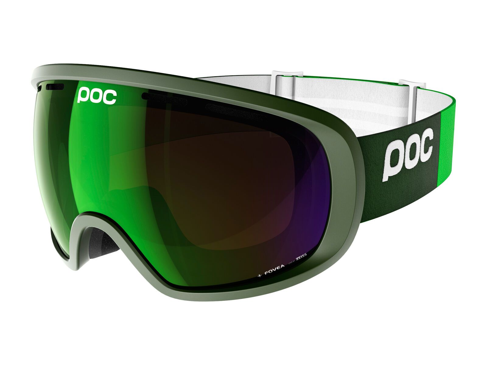 POC Fovea inkl. Wechselscheibe, methane green/Lens: persimmon green mirror - Bild 1