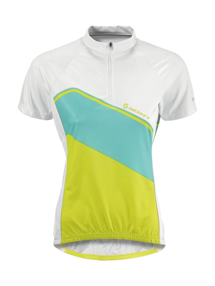 Scott Shirt Womens Classic s/sl, white/lime green - Bild 1