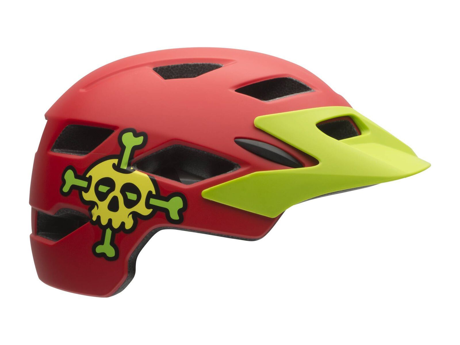 Bell Sidetrack Child, matte red skully - Bild 1