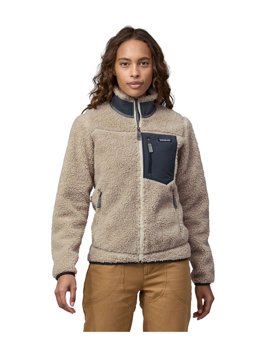 Patagonia Women's Classic Retro-X Jacket, natural w/smolder blue - Bild 2