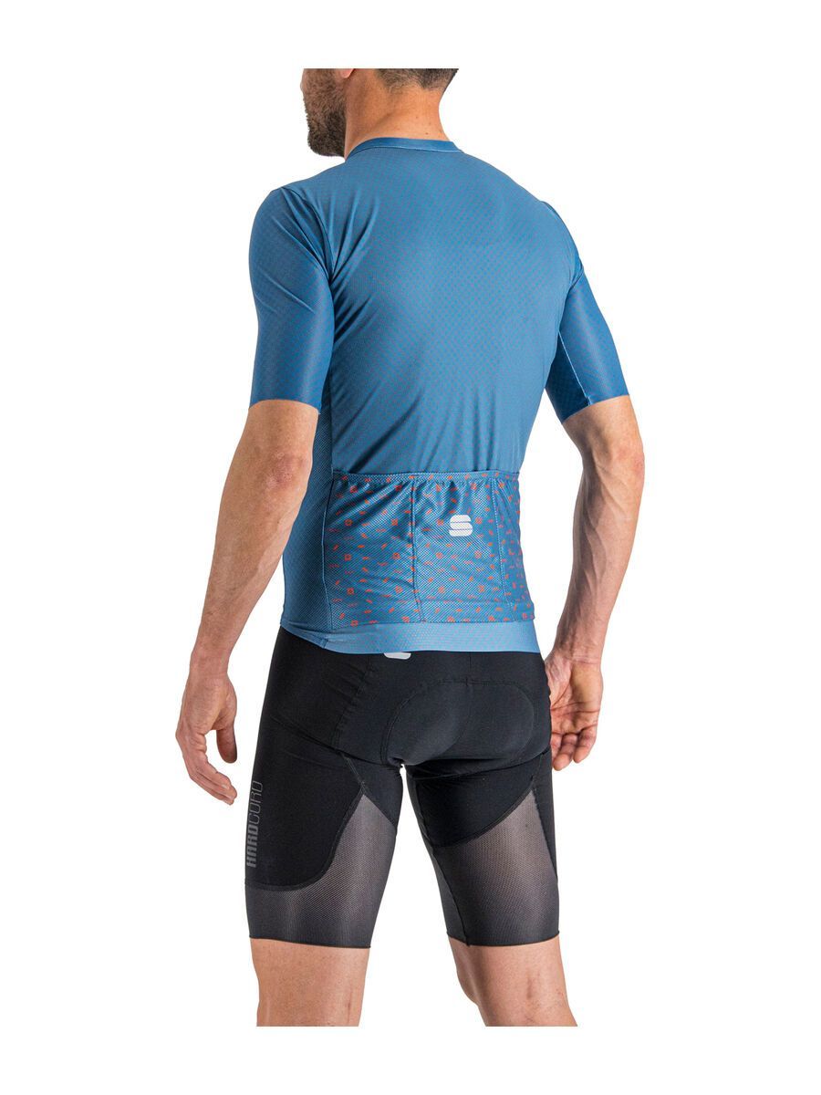 Sportful Checkmate Jersey, blue sea berry blue - Bild 4