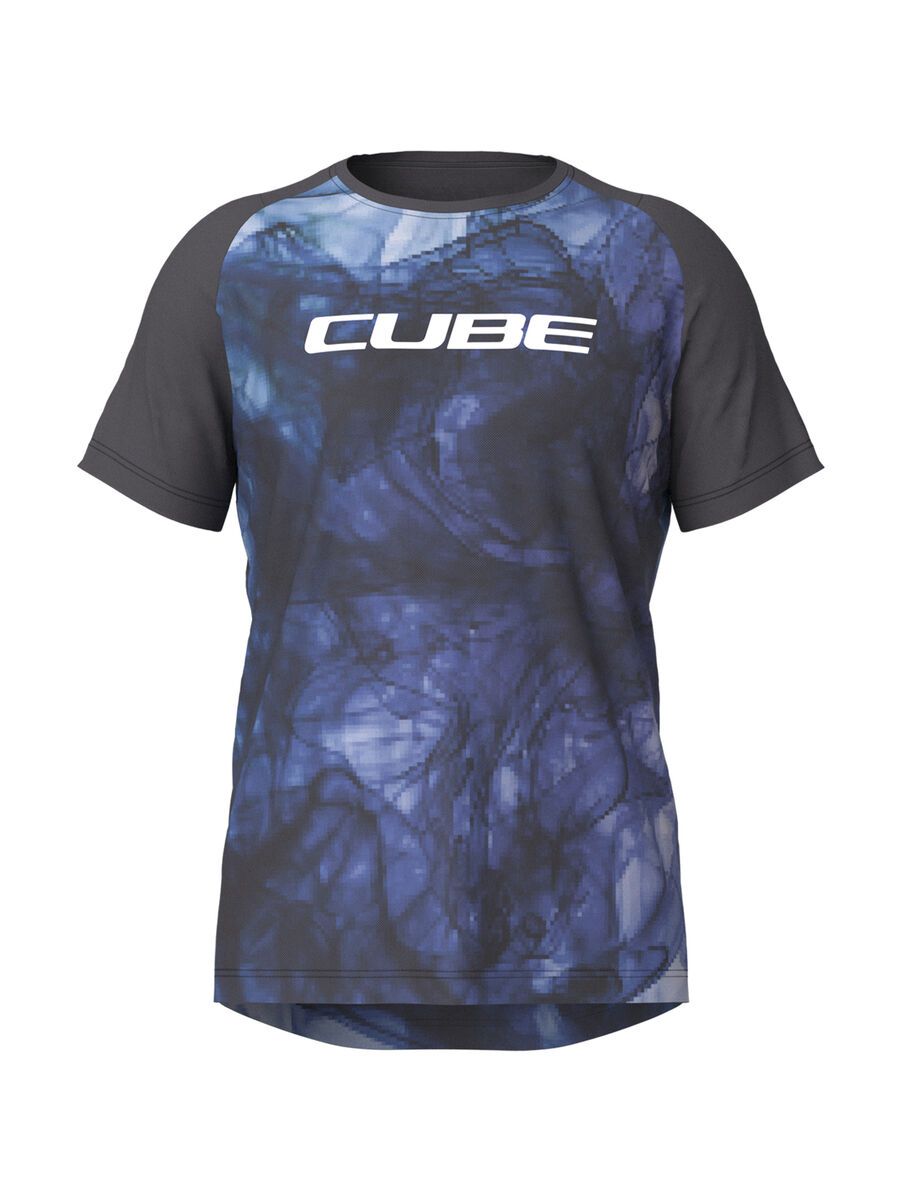 Cube MTB Trikot Artline kurzarm, blue´n´black - Bild 1