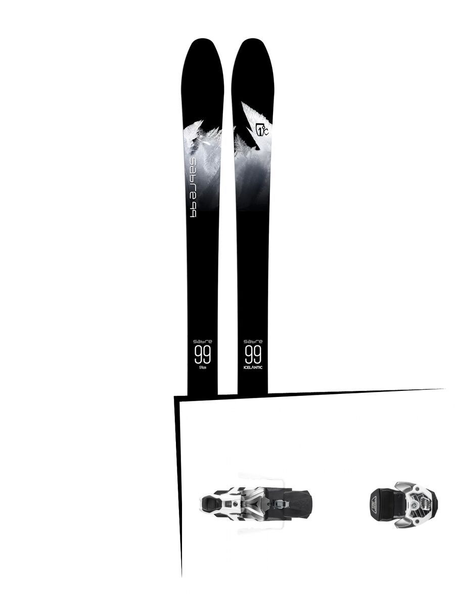 Set: Icelantic Sabre 99 2018 + Atomic Warden MNC 13 gun metal/white - Bild 1