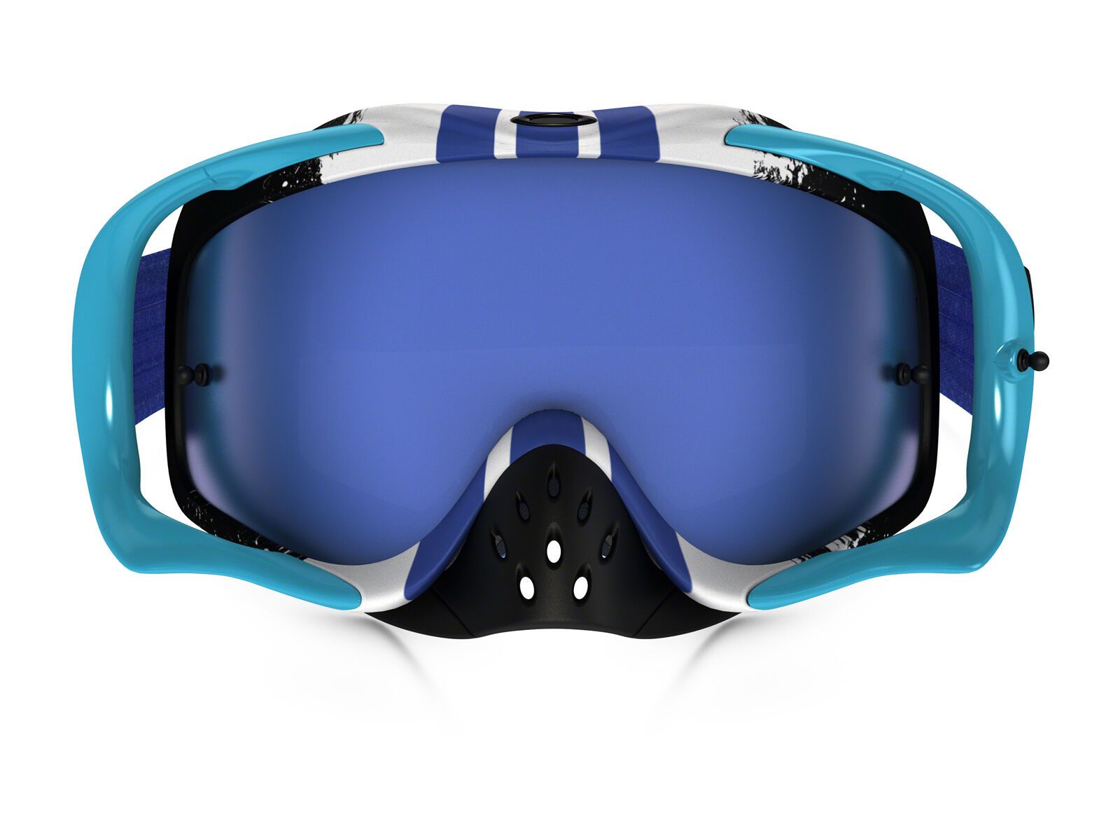 Oakley Crowbar MX inkl. Wechselscheibe, pinned race blue/white/Lens: black ice iridium - Bild 2
