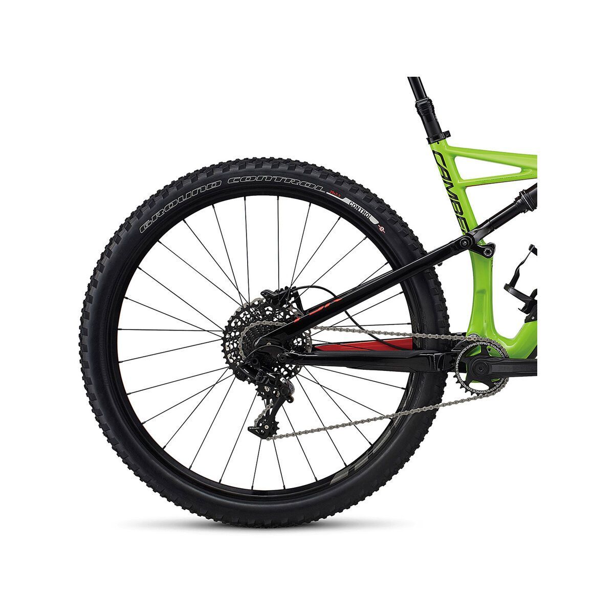 Specialized Camber FSR Comp Carbon 29, gloss monster green/nordic red - Bild 4