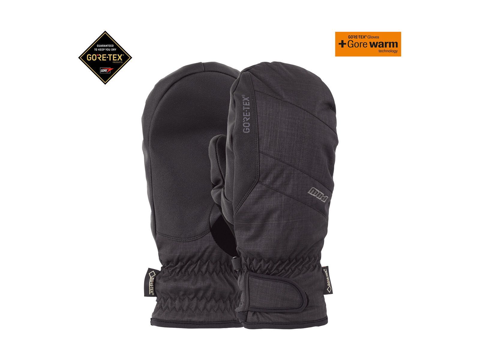 POW Gloves Warner Gore-Tex Short Mitt, black - Bild 2