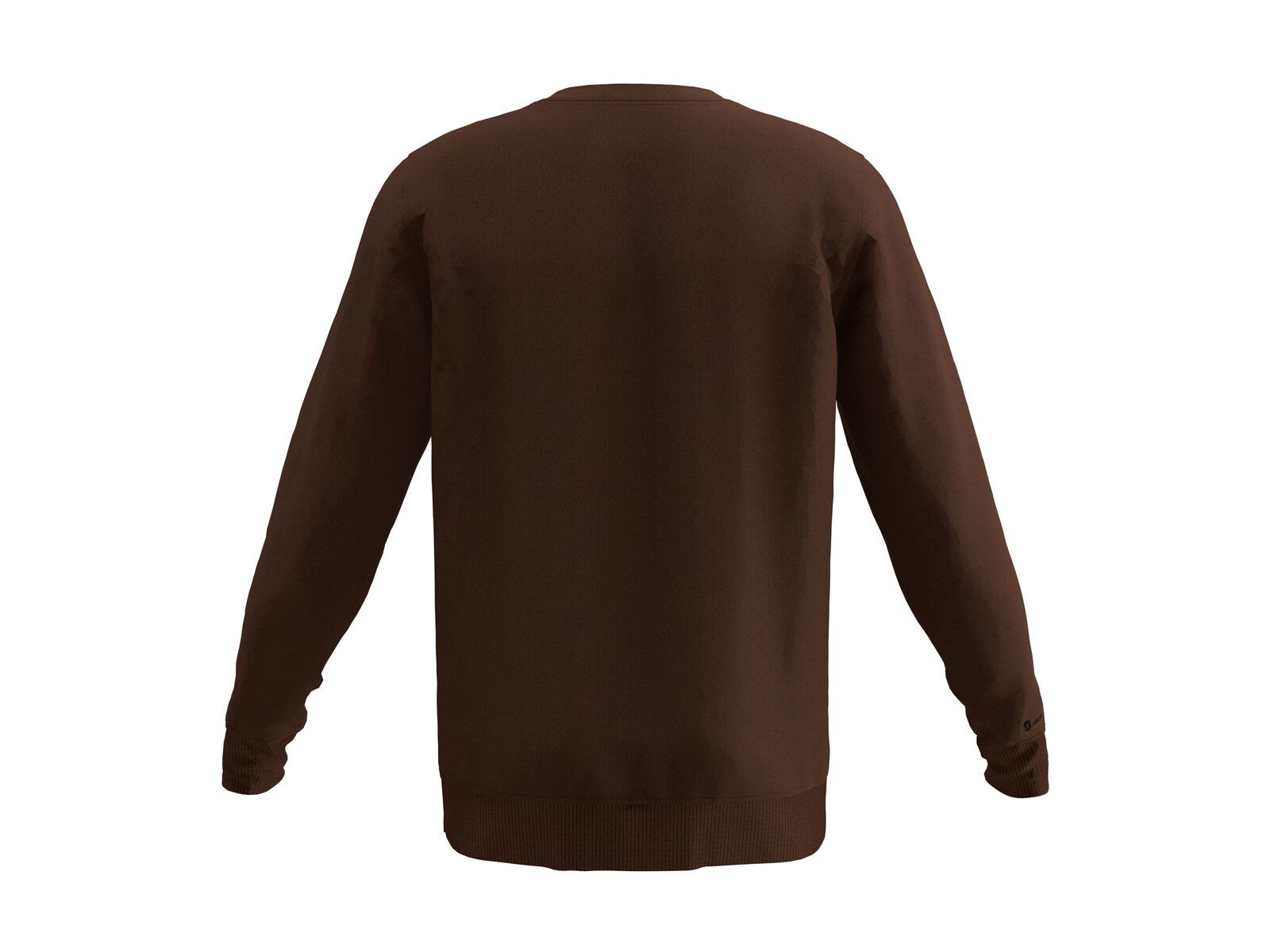 Scott 10 Casual Dye L/Sl Crewneck, maroon red - Bild 2