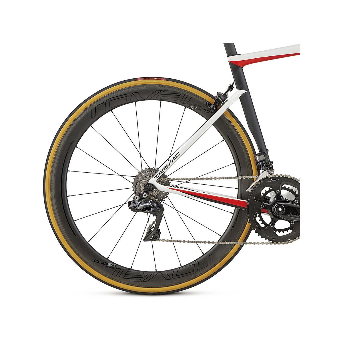 Specialized S-Works Tarmac, light white/rocket red/satin black - Bild 6