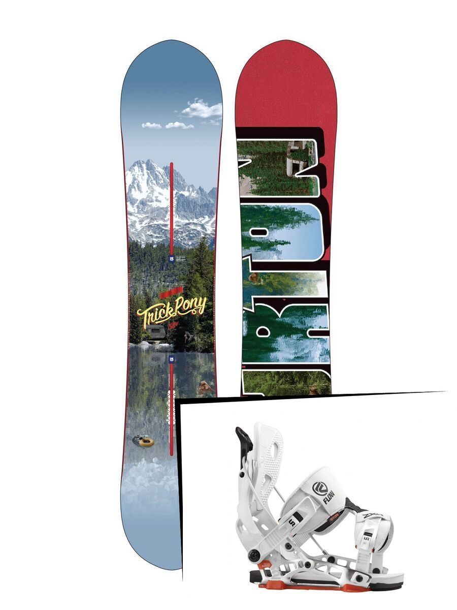 Set: Burton Trick Pony 2015 + Flow NX2 (1513121S) - Bild 1