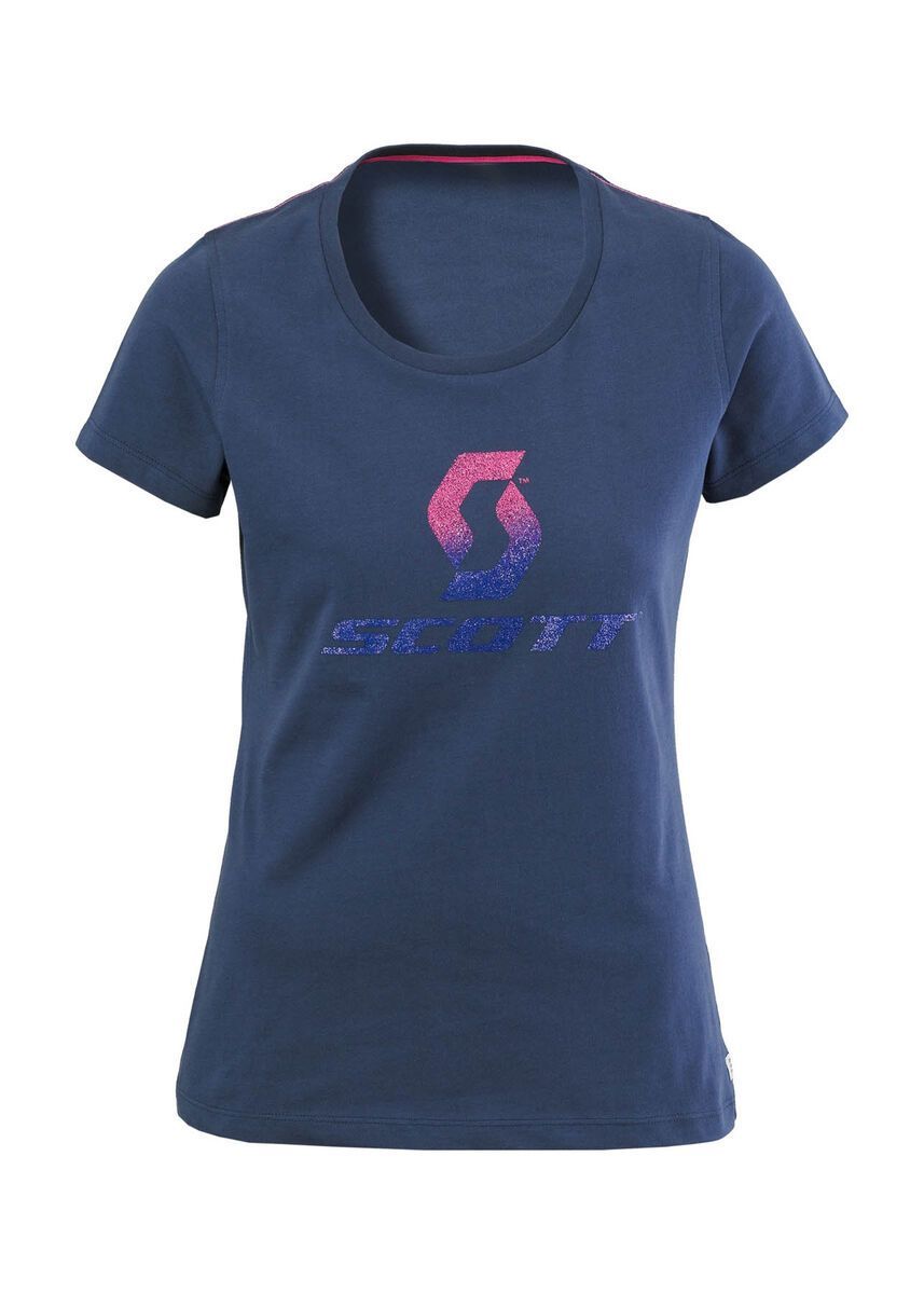 Scott Tee Womens Logo Glitter, indigo blue - Bild 1