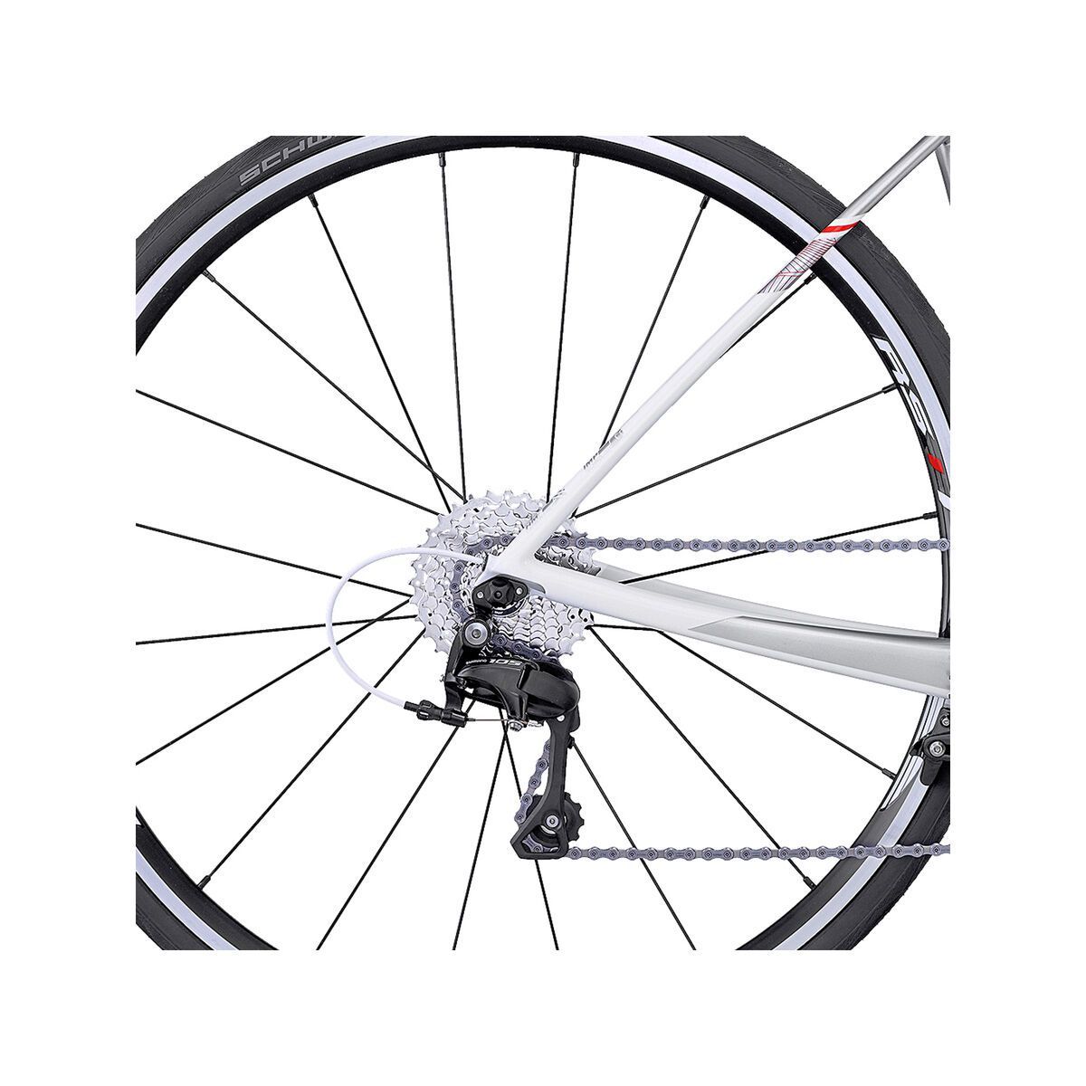 Scott Contessa Solace 25, white/silver/orange - Bild 5