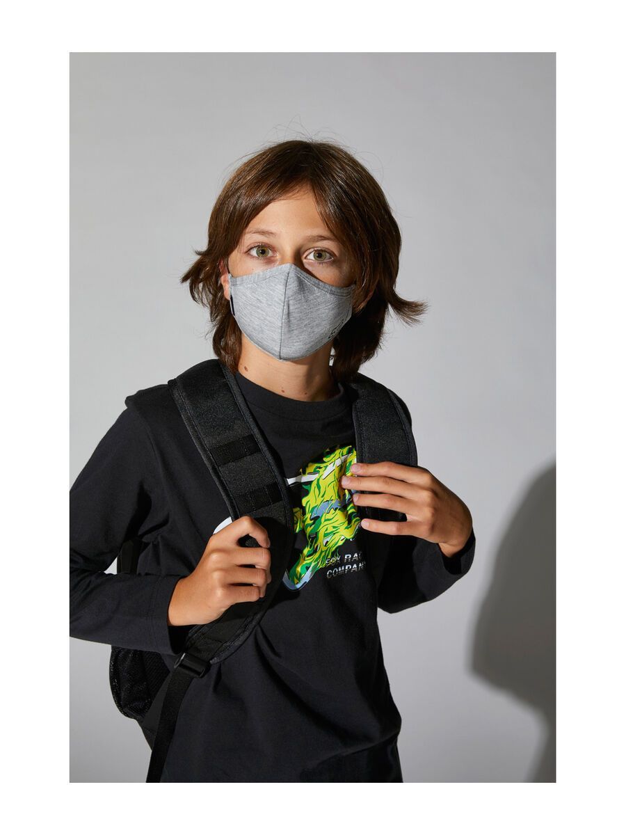 Fox Youth Face Mask (nicht retournierbar), heather grey - Bild 7