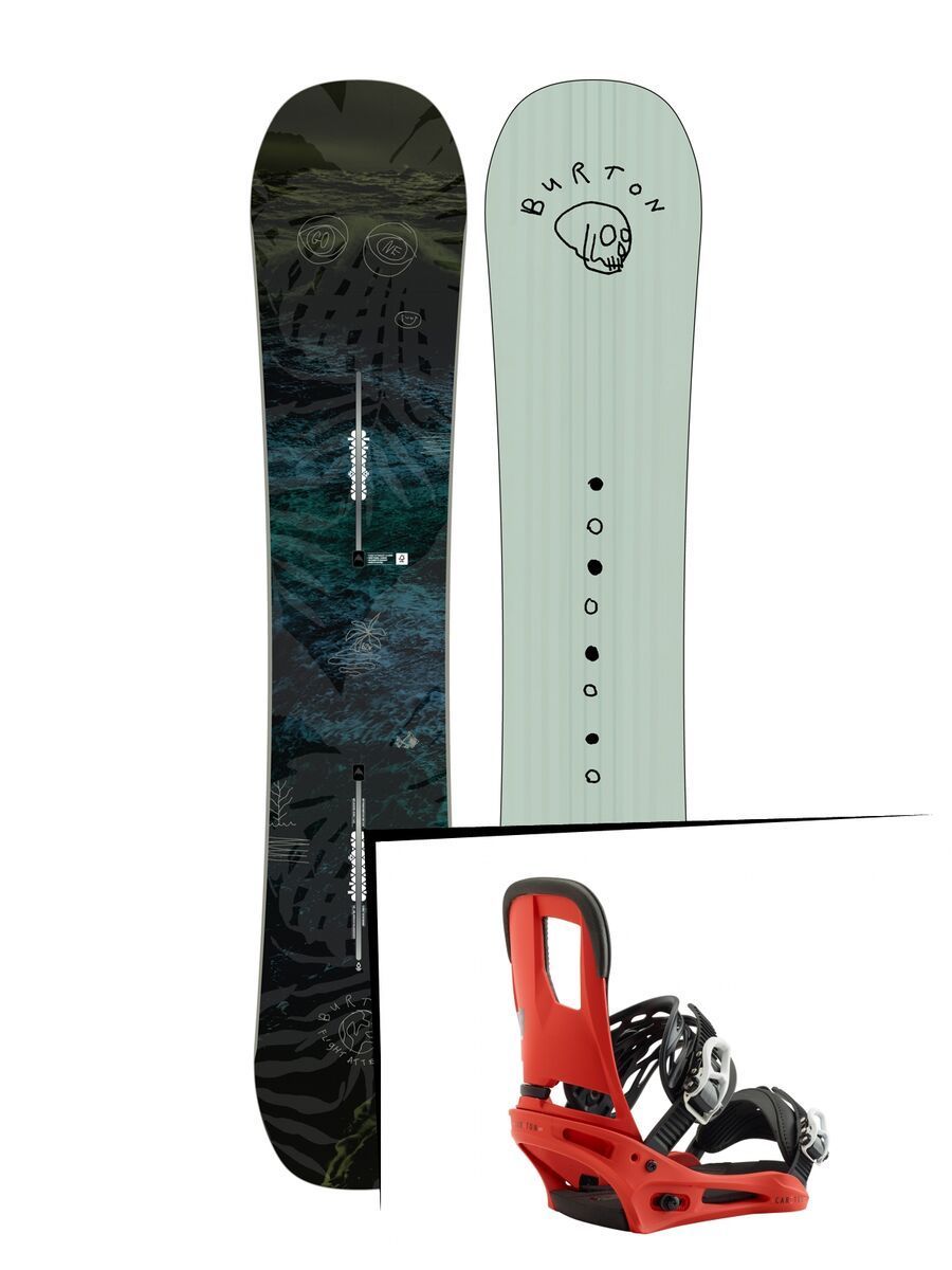 Set: Burton Flight Attendant Wide 2019 + Burton Cartel red - Bild 1