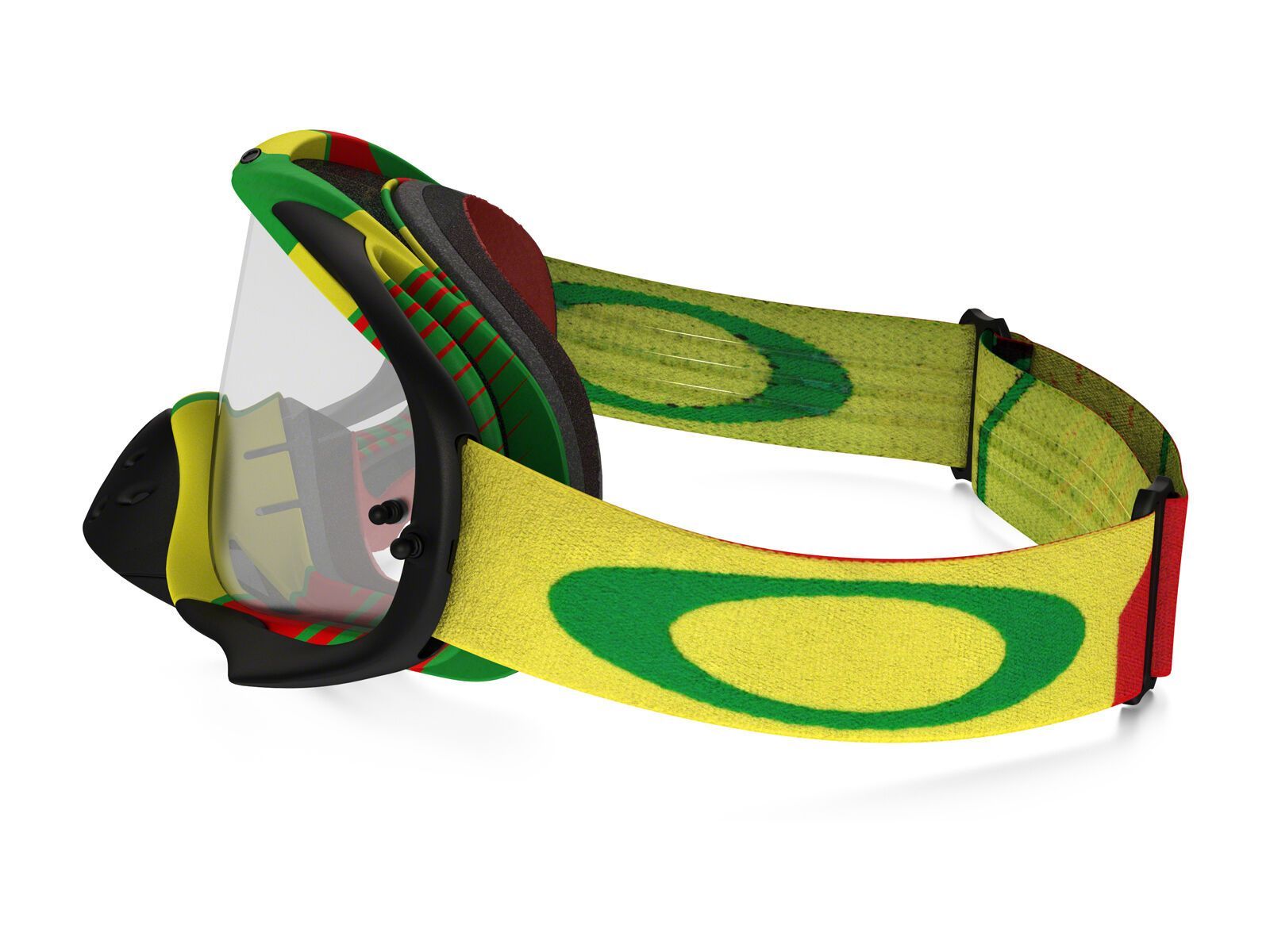 Oakley Crowbar MX, boi hazard rasta/Lens: clear - Bild 4