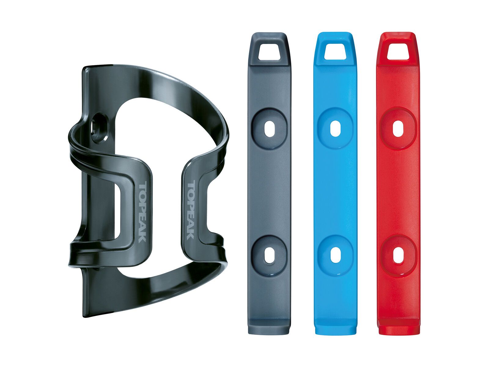 Topeak DualSide Cage EX, grey/red/blue - Bild 1