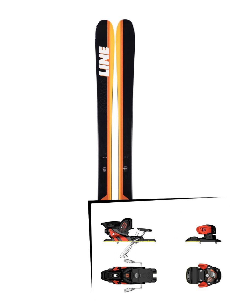 Set: Line Sick Day 94 2019 + Salomon Warden MNC 13 white/black/orange - Bild 1