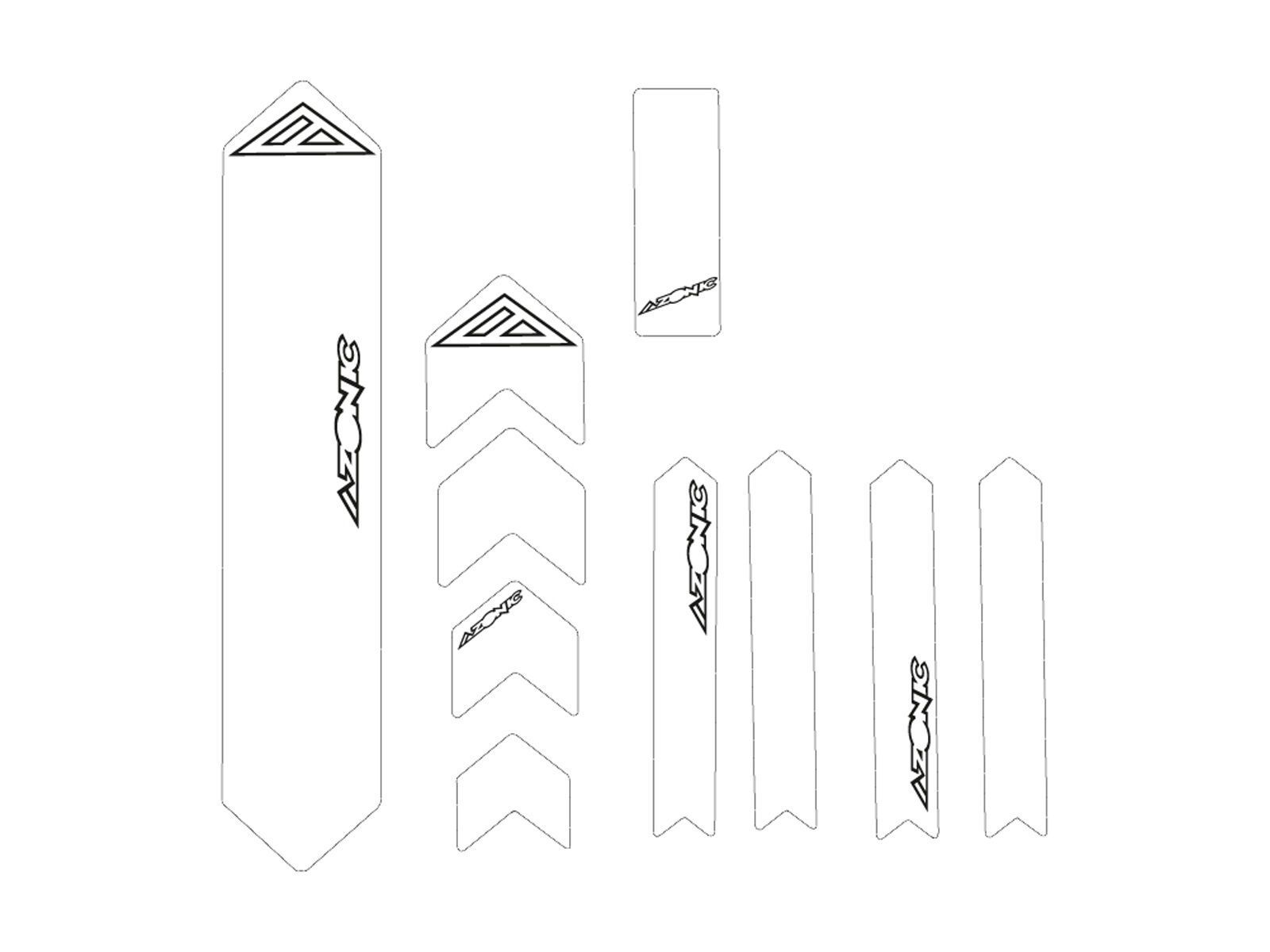 Azonic Frame Guards - XL, clear - Bild 1