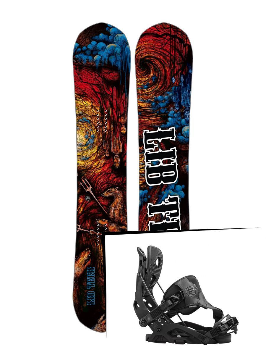 Set: Lib Tech From Hell Hot Knife 2017 + Flow Fuse Hybrid (1513148S) - Bild 1