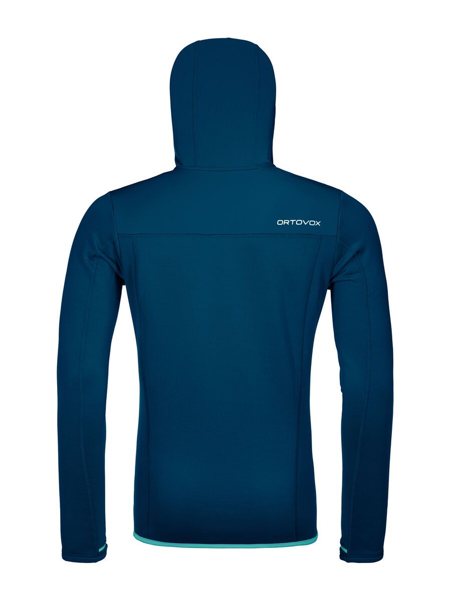 Ortovox Merino Fleece Hoody M, petrol blue - Bild 2