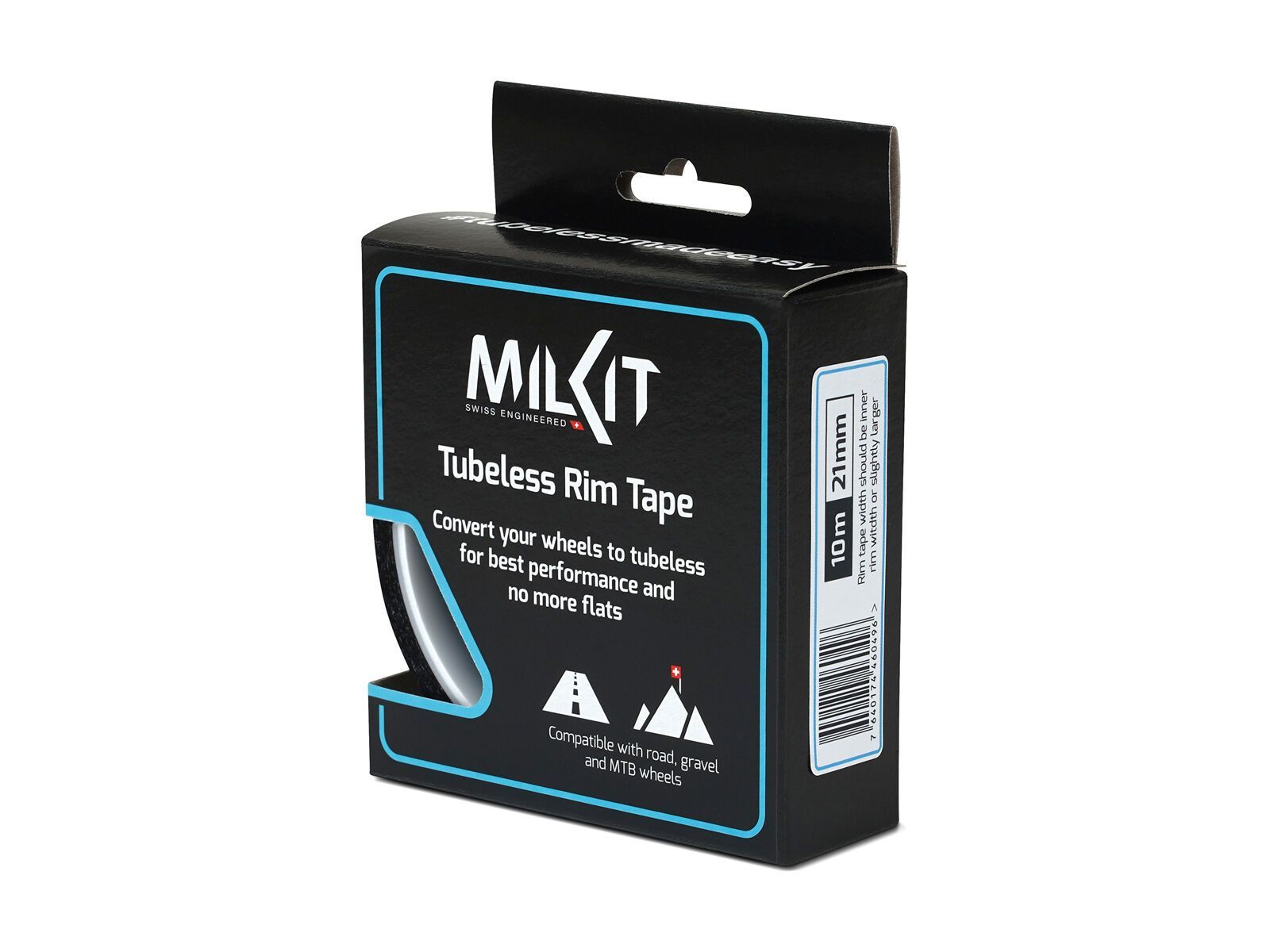 milKit Tubeless Rim Tape - 21 mm, black/white - Bild 2