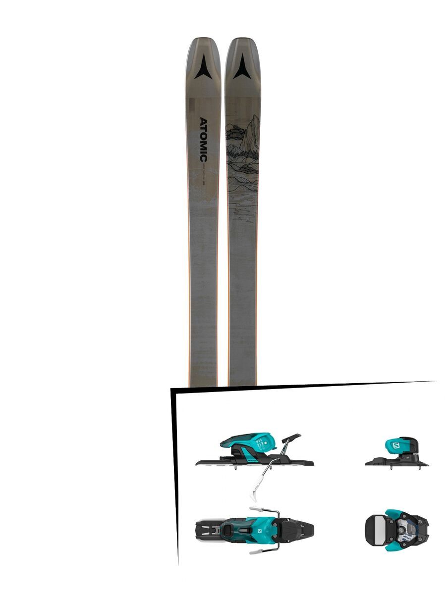 Set: Atomic Bent Chetler 100 2019 + Salomon Warden 11 turquoise/black - Bild 1