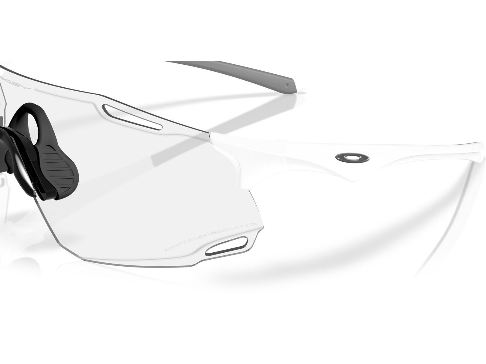 Oakley Cybr Dyno Cyber Collection, Clear To Black Iridium Photochromic  / matte white - Bild 4